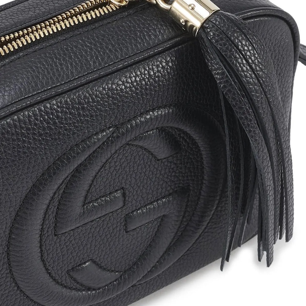 Authentic, Real, Genuine - Black Gucci Purse - SoHo Disco Crossbody Leather bag